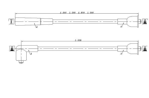 KLAXCAR FRANCE Комплект проводов зажигания 48007z